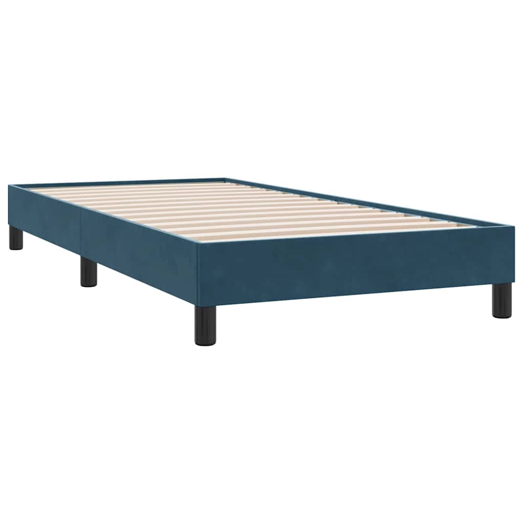 Box Spring krevet bez madraca tamnoplavi 90x210 cm samt