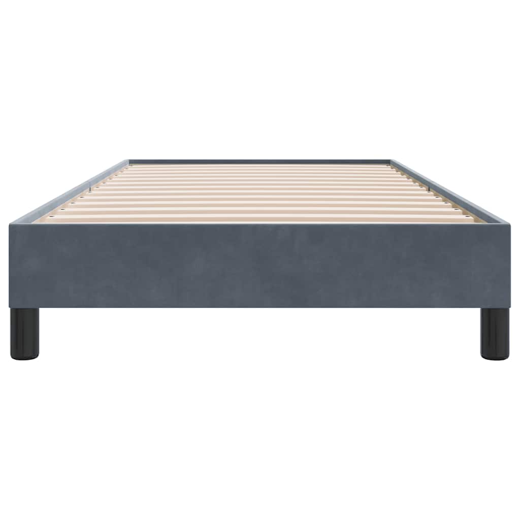 Box Spring krevet bez madraca tamno sivi 100x210 cm samt