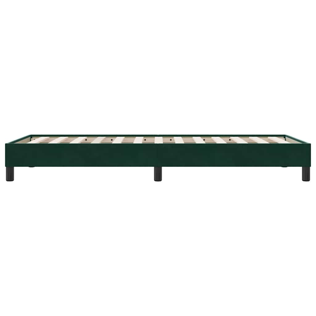 Box Spring krevet bez madraca tamnozeleni 100x210 cm samt