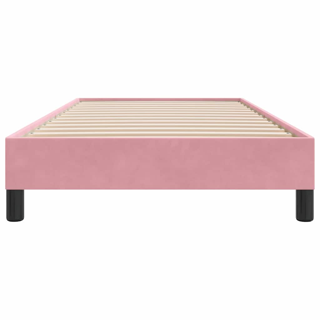Box Spring krevet bez madraca ružičasti 100x210 cm samt