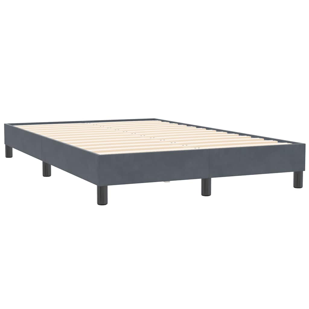 Box Spring krevet bez madraca tamno sivi 120x210 cm samt