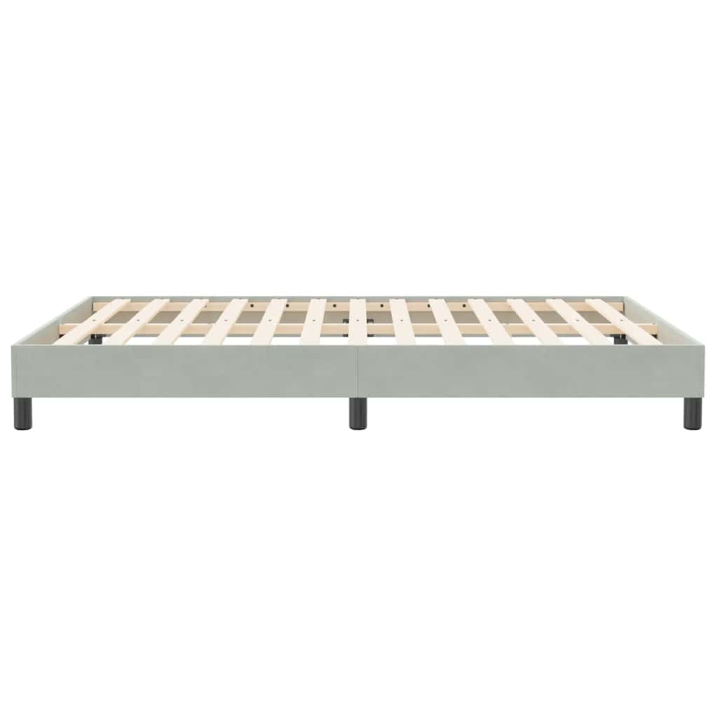 Box Spring krevet bez madraca svijetlo sivi 140x210 cm samt
