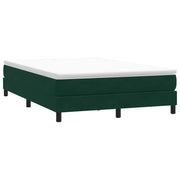 Box Spring krevet bez madraca tamnozeleni 140x210 cm baršun