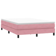 Box Spring krevet bez madraca ružičasti 140x210 cm samt