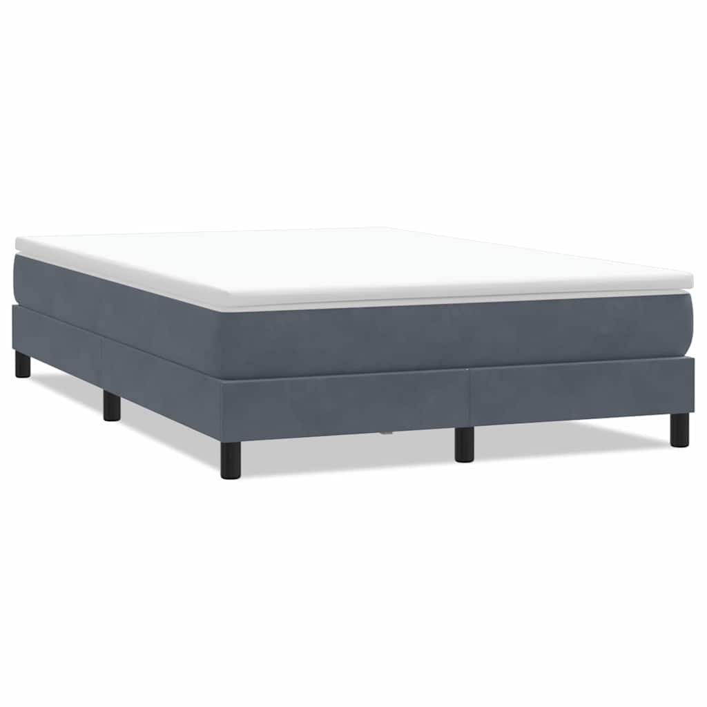 Box Spring krevet bez madraca tamno sivi 160x210 cm samt