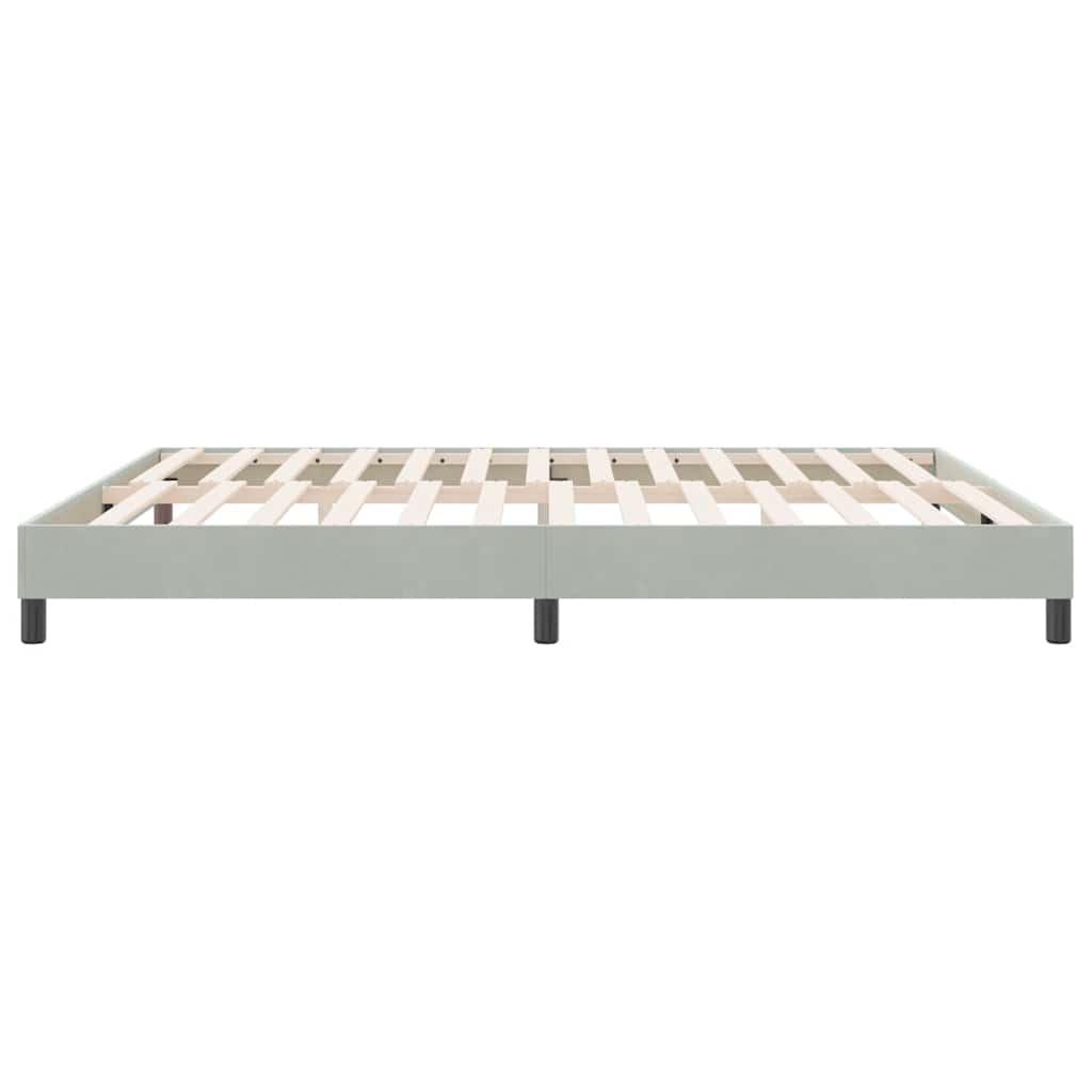 Box Spring krevet bez madraca svijetlo sivi 180x210 cm samt