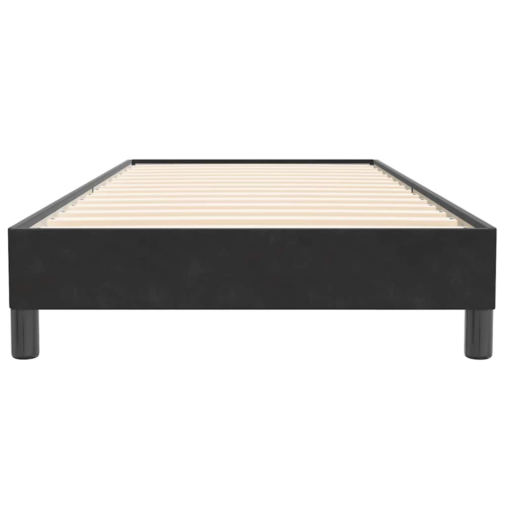Box spring krevet bez madracem crni 90x220 cm baršunasti