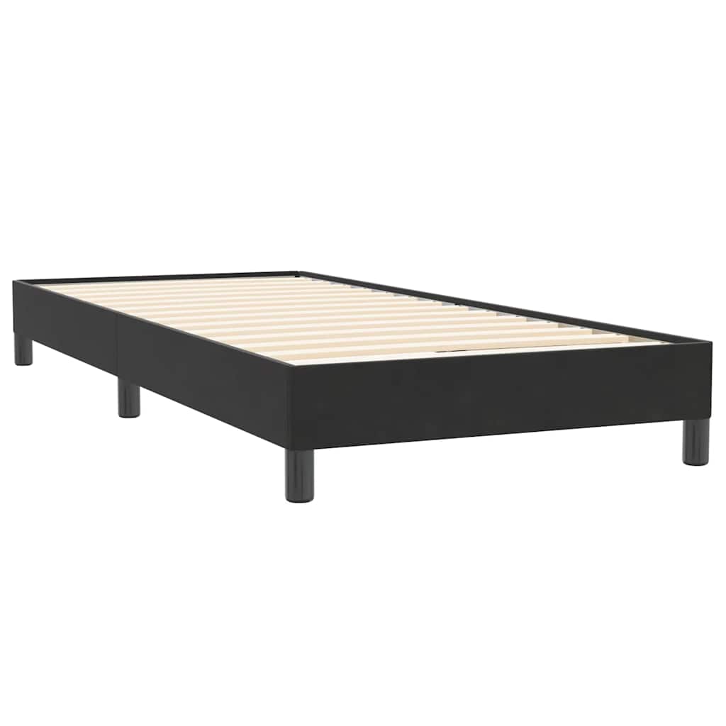 Box spring krevet bez madracem crni 90x220 cm baršunasti