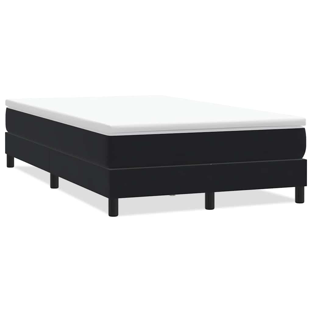 Box Spring krevet bez madracem crni 120x220 cm samt