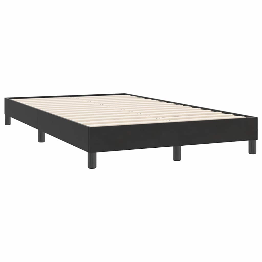 Box Spring krevet bez madracem crni 120x220 cm samt