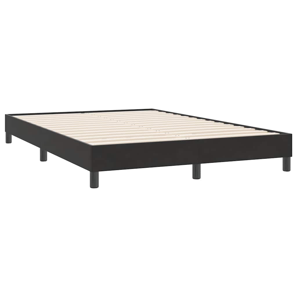 Box Spring krevet bez madracem crni 140x220 cm samt