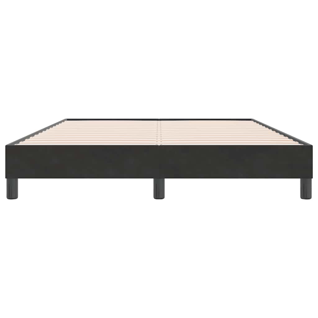 Box Spring krevet bez madracem crni 140x220 cm samt