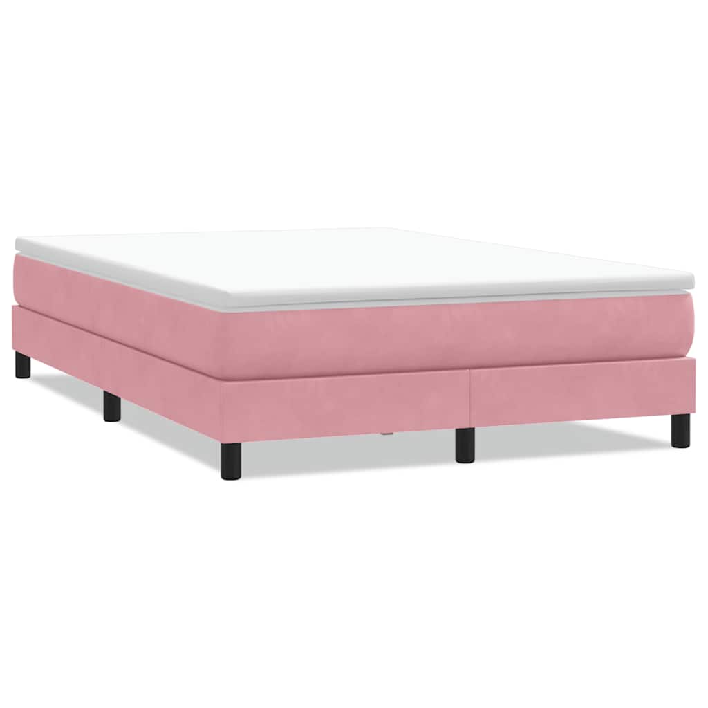 Box Spring krevet bez madracem ružičasti 160x220 cm baršun