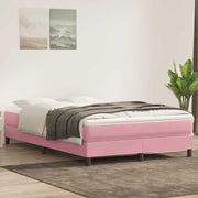 Box Spring krevet bez madracem ružičasti 160x220 cm baršun