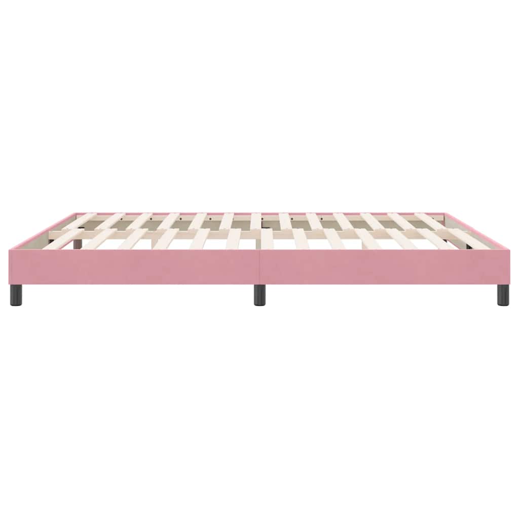 Box Spring krevet bez madracem ružičasti 180x220 cm baršun