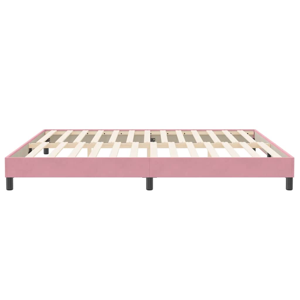 Box Spring krevet bez madracem ružičasti 200x220 cm baršun