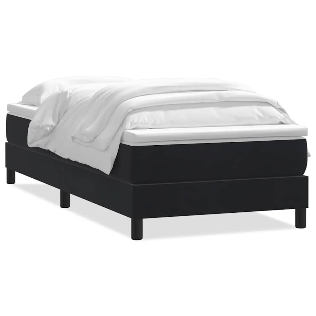 Box spring krevet s madracem crni 80 x 220 cm baršunasti