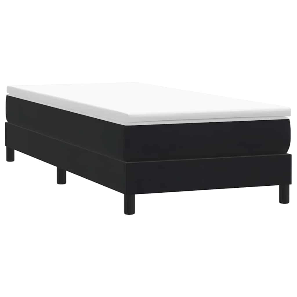 Box spring krevet s madracem crni 80 x 220 cm baršunasti