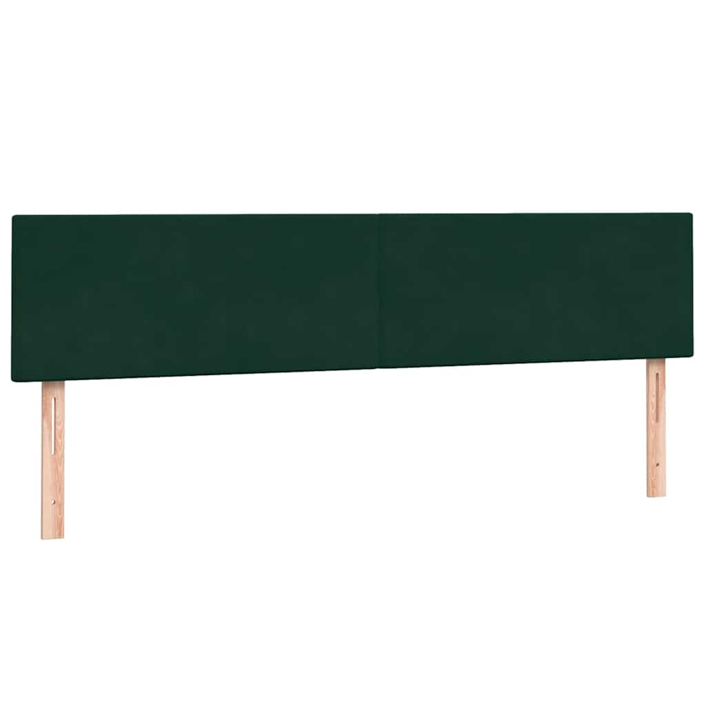 Box Spring krevet s madracem tamno zeleni 180x220 cm baršun