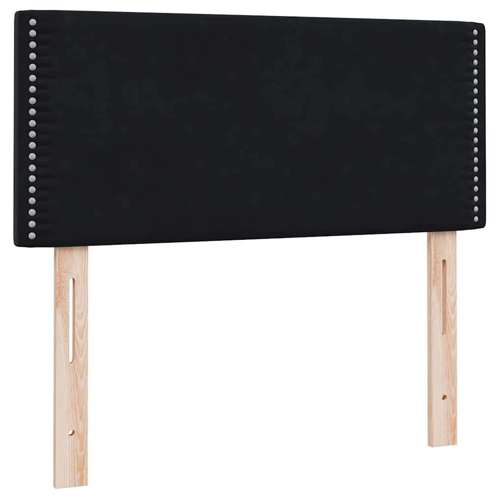 Box spring krevet s madracem crni 90x210 cm baršunasti