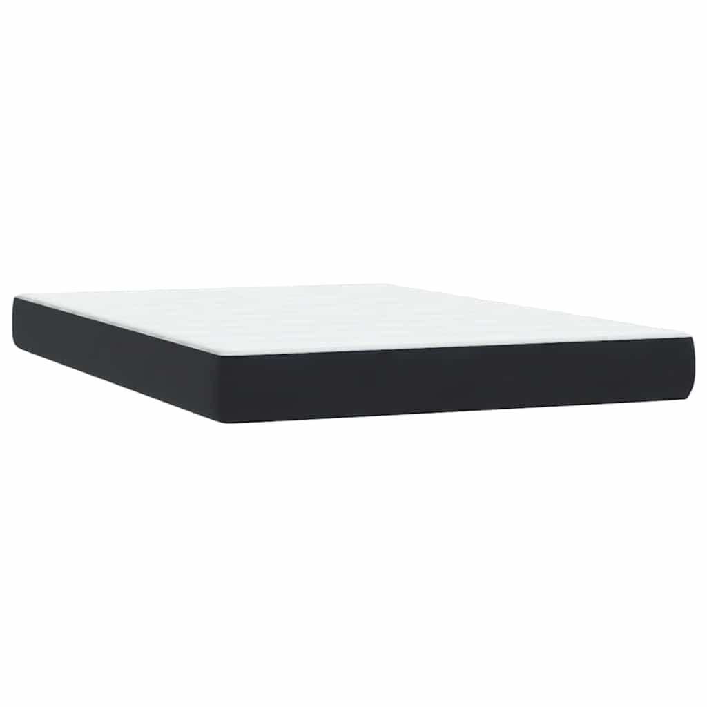 Box spring krevet s madracem crni 160x210 cm baršunasti