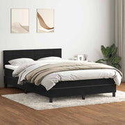 Box spring krevet s madracem crni 160x210 cm baršunasti