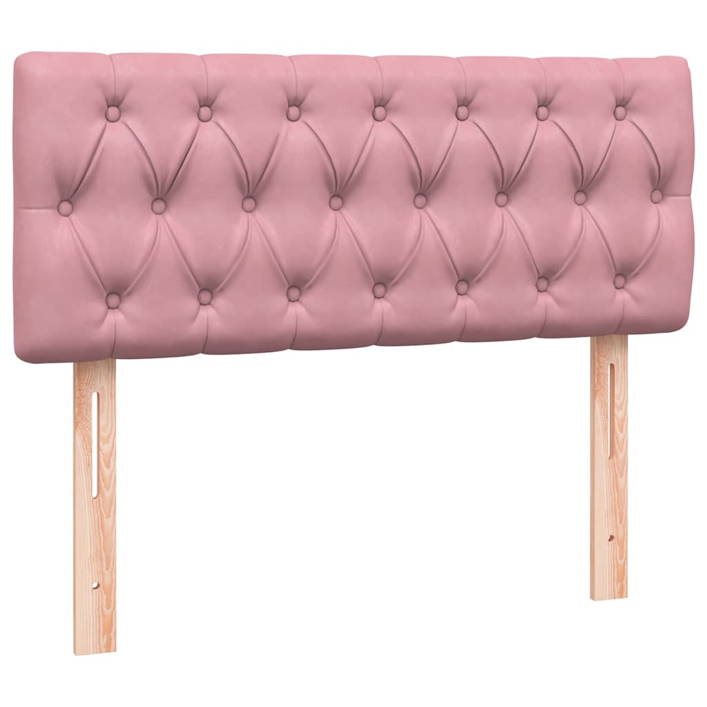 Box Spring krevet s madracem ružičasti 120x220 cm samt