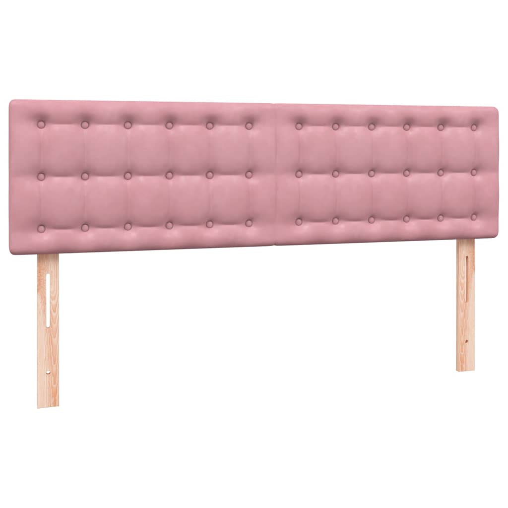 Box Spring krevet s madracem ružičasti 140x220 cm baršun