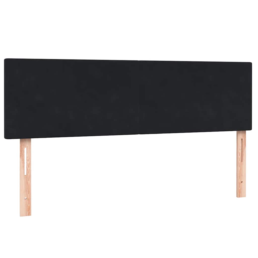 Box spring krevet s madracem crni 160x210 cm baršunasti