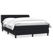 Box spring krevet s madracem crni 160x210 cm baršunasti