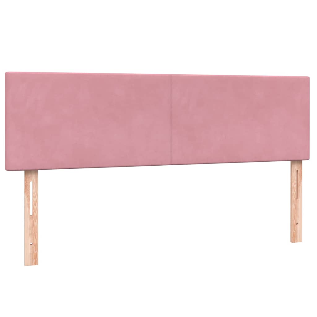 Box Spring krevet s madracem ružičasti 160x220 cm baršun