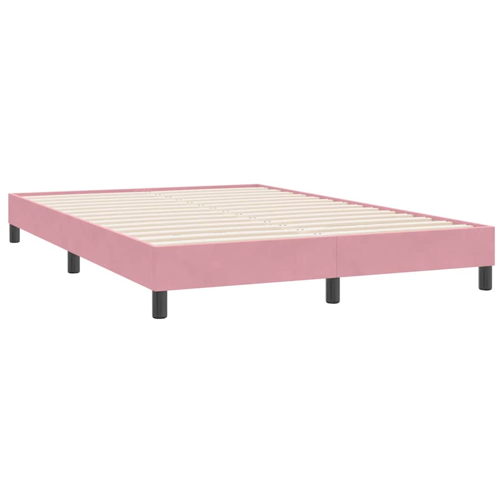 Box Spring krevet s madracem ružičasti 160x220 cm baršun