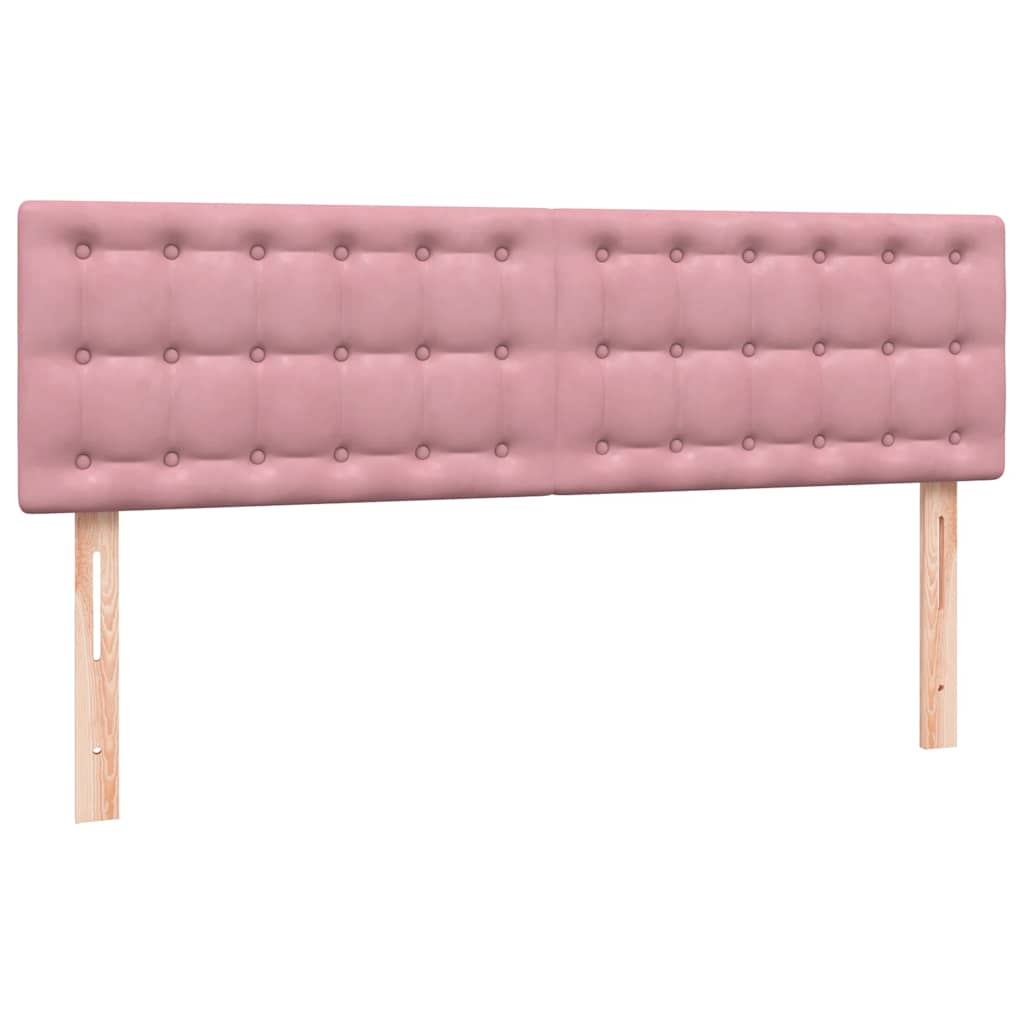 Box Spring krevet s madracem ružičasti 160x220 cm baršun