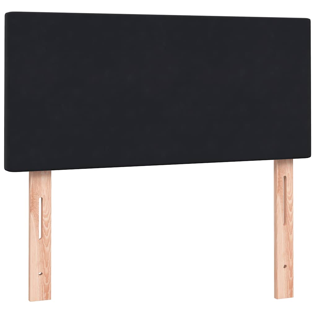 Box spring krevet s madracem crni 80 x 220 cm baršunasti