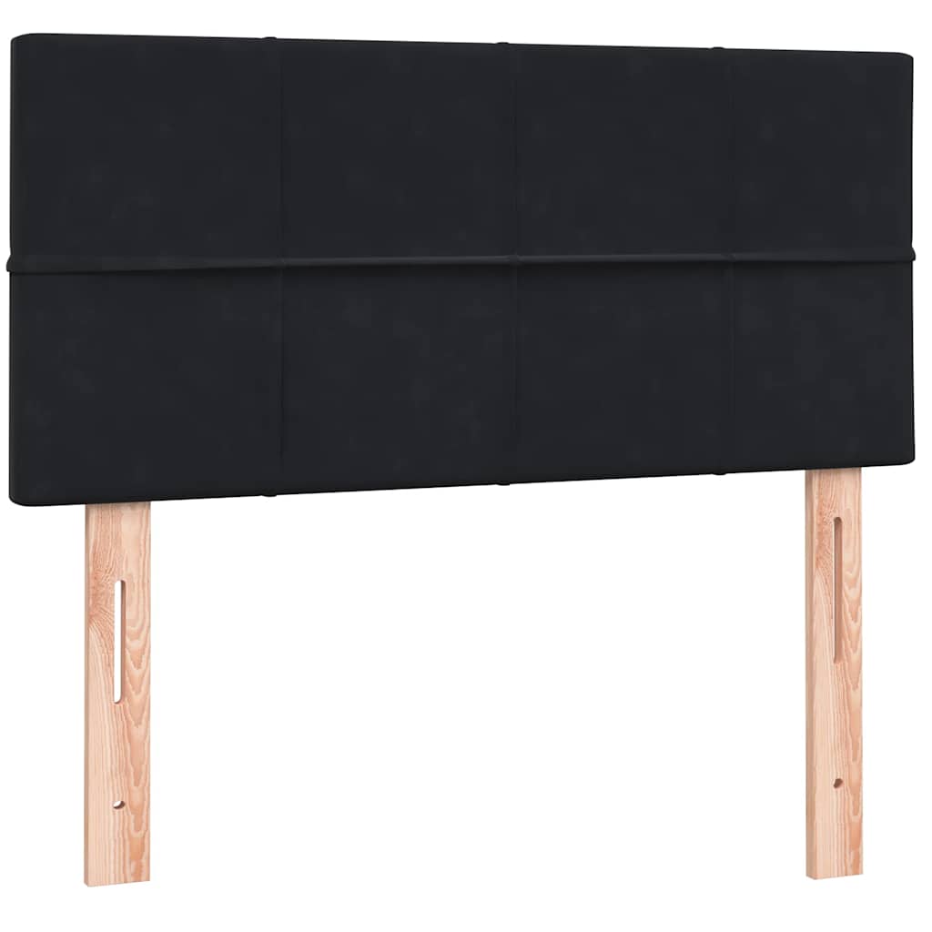 Box spring krevet s madracem crni 90x210 cm baršunasti