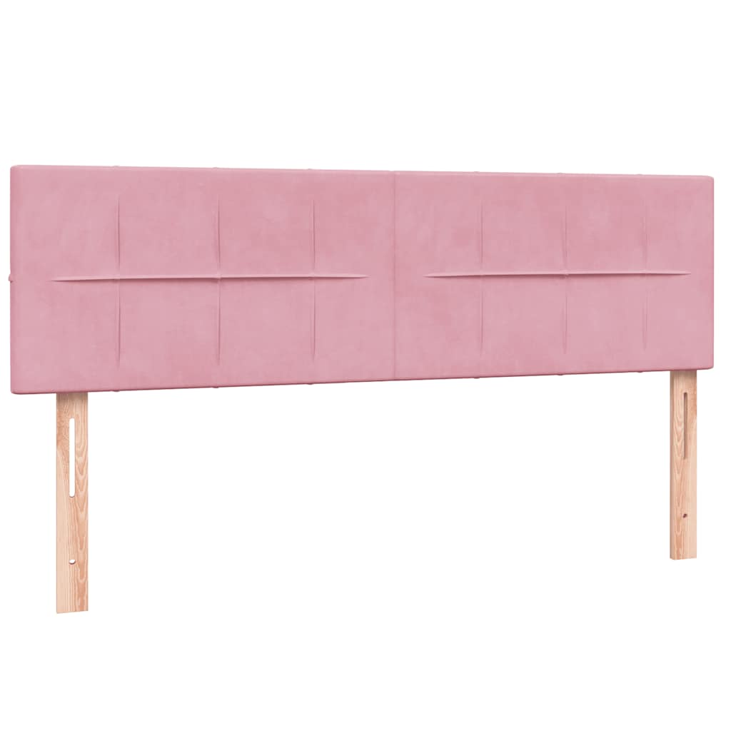 Box Spring krevet s madracem ružičasti 160x220 cm baršun