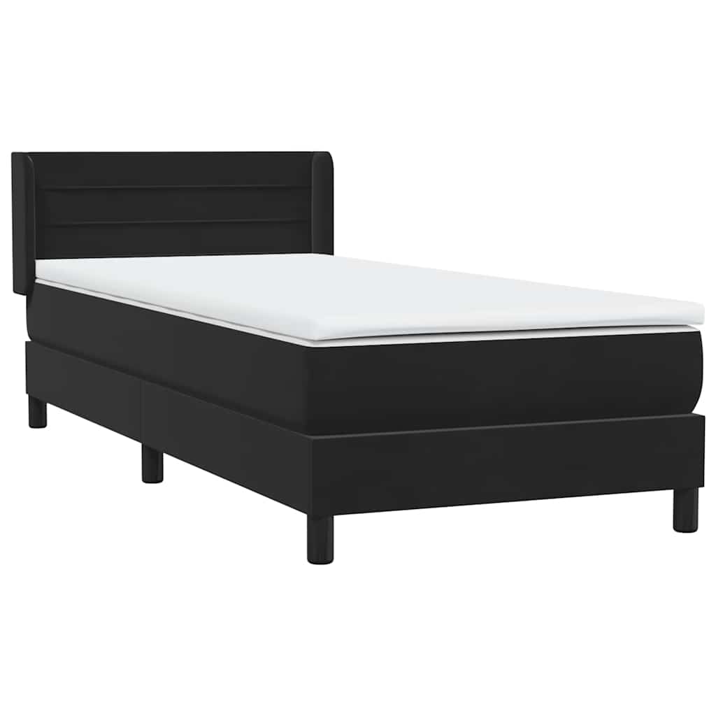 Box spring krevet s madracem crni 80 x 220 cm baršunasti