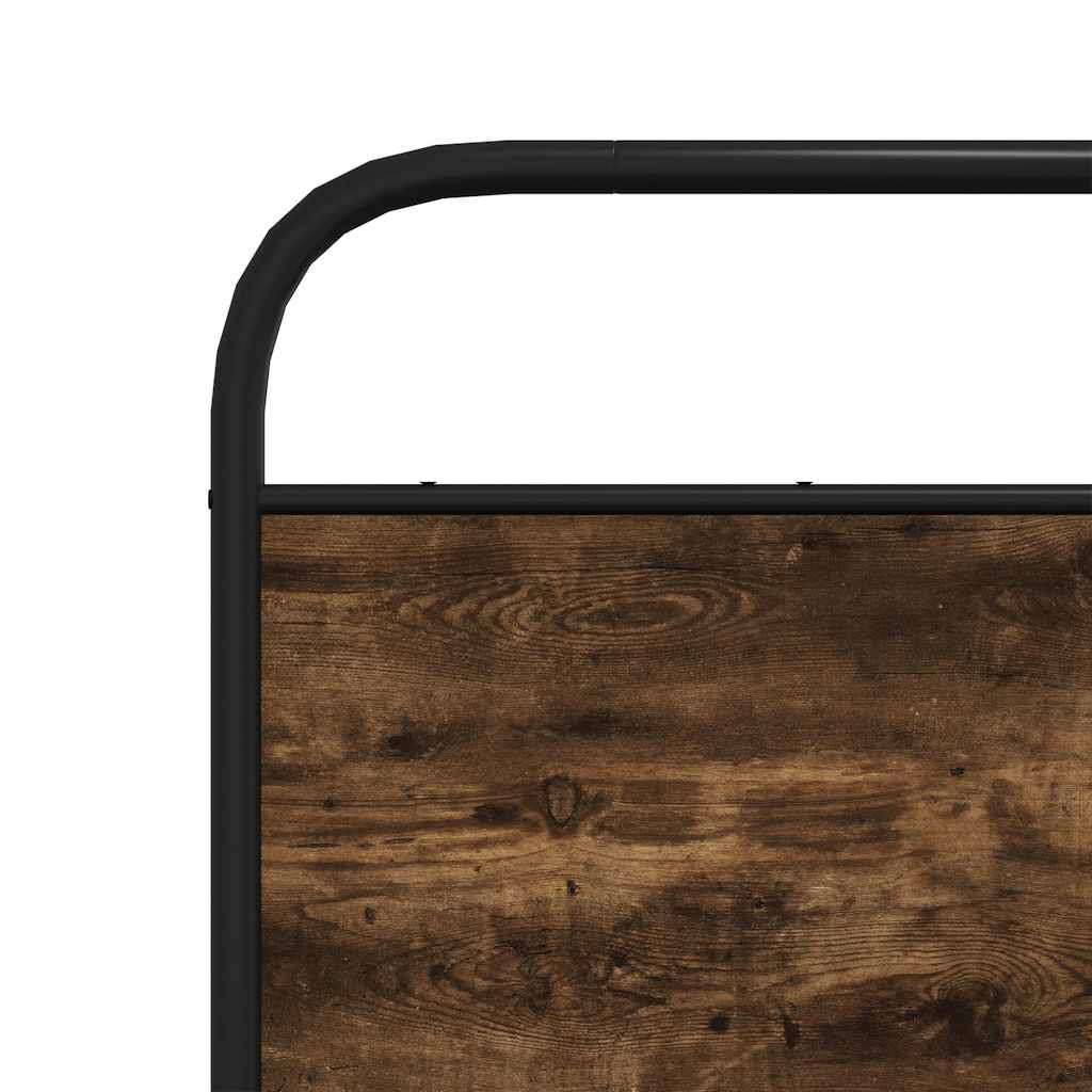Metalni okvir kreveta bez madraca boja hrasta 140x190 cm