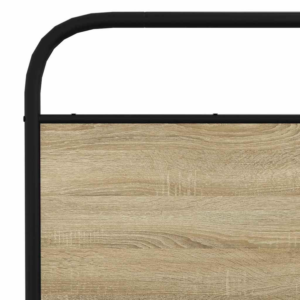 Metalni okvir kreveta bez madraca boja hrasta sonome 160x200 cm