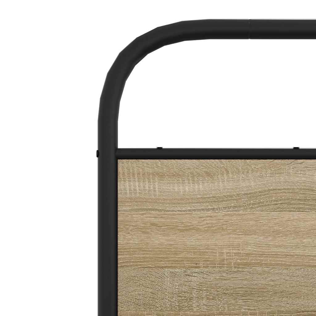 Metalni okvir kreveta bez madraca boja hrasta 160x200 cm