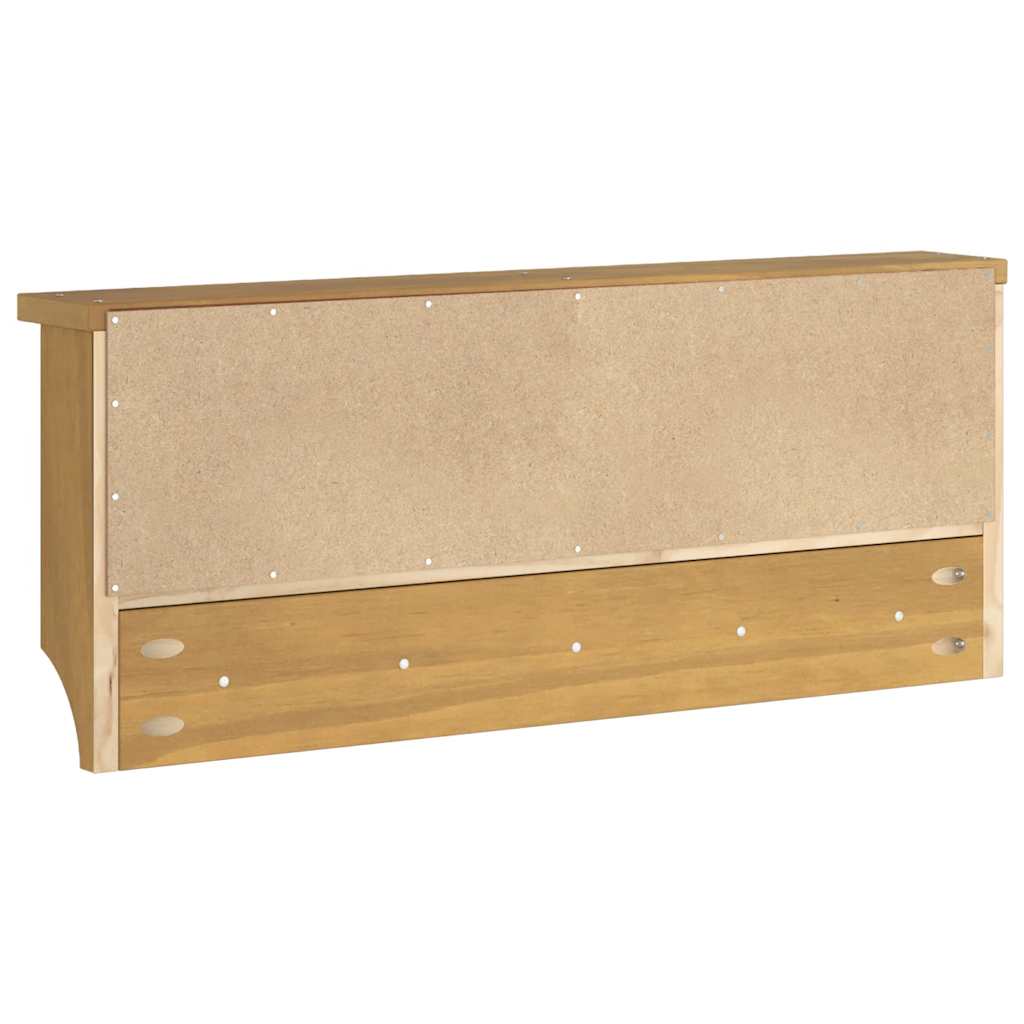 Zidna vješalica za kapute SANDNES 87x12x35 cm puno drvo bor