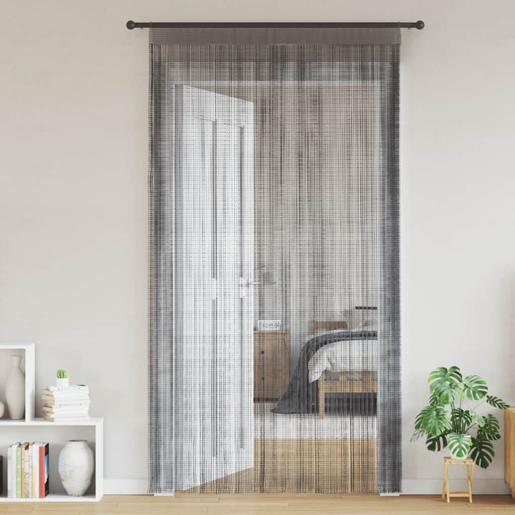 Zavjese od špage 2 kom antracit boje 100x250 cm