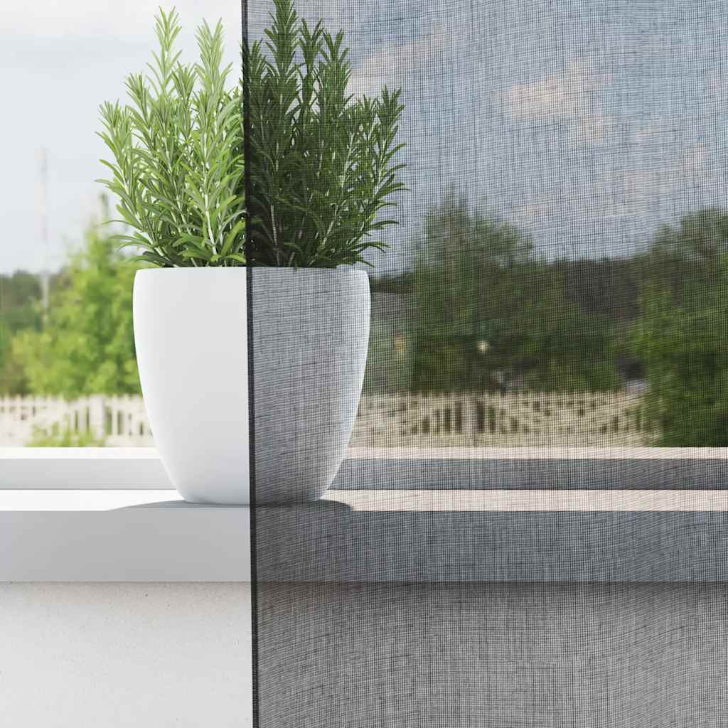 Voile zavjese s ušicama 2 kom crne 140x300 cm