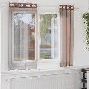 Voile zavjese s ušicama 2 kom smeđe 140x140 cm