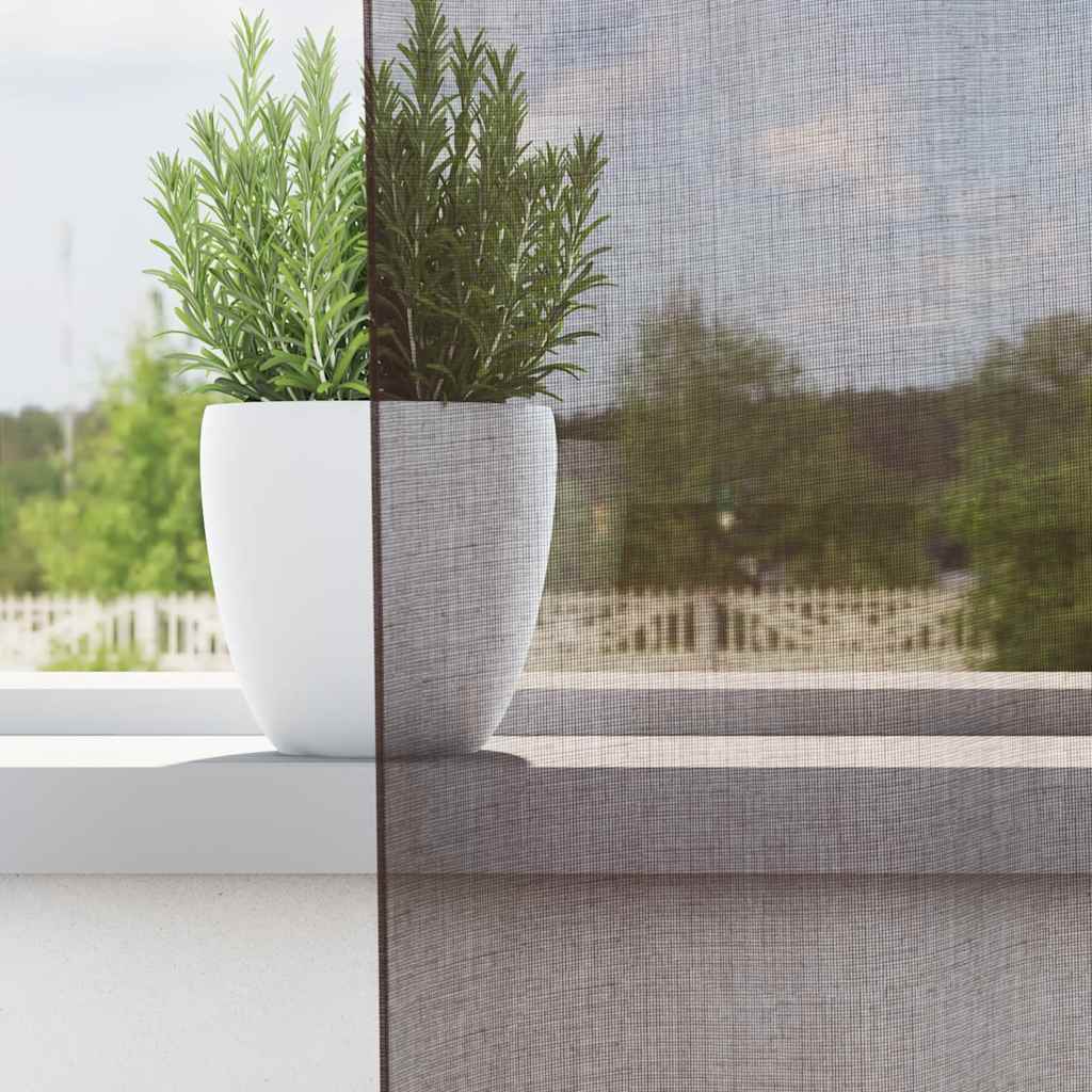 Voile zavjese s ušicama 2 kom smeđe 140x300 cm