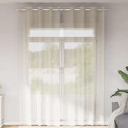 Voile zavjese s ušicama 2 kom krem 140x260 cm