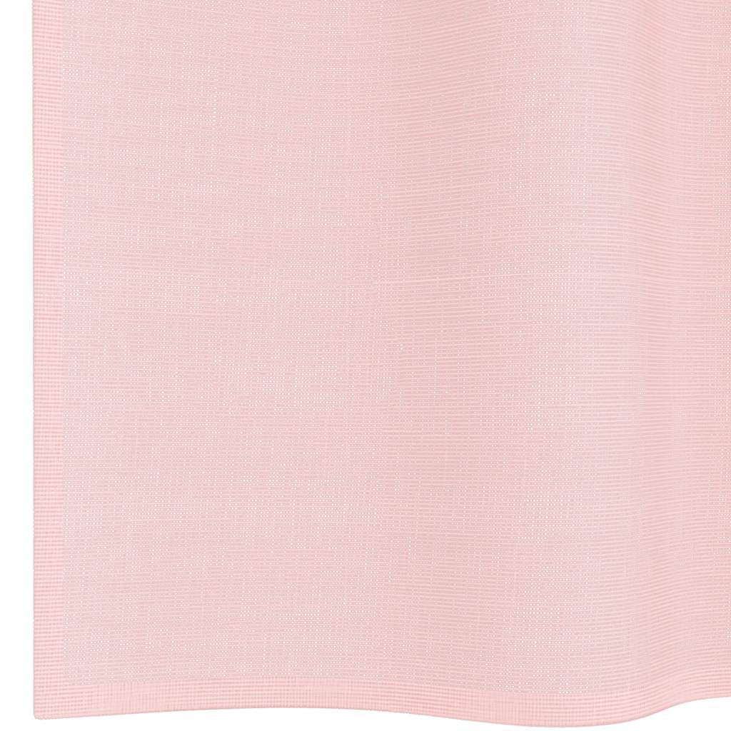Voile zavjese s ušicama 2 kom svijetlo ružičaste 140x140 cm