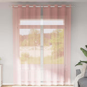 Voile zavjese s ušicama 2 kom narančaste 140x260 cm