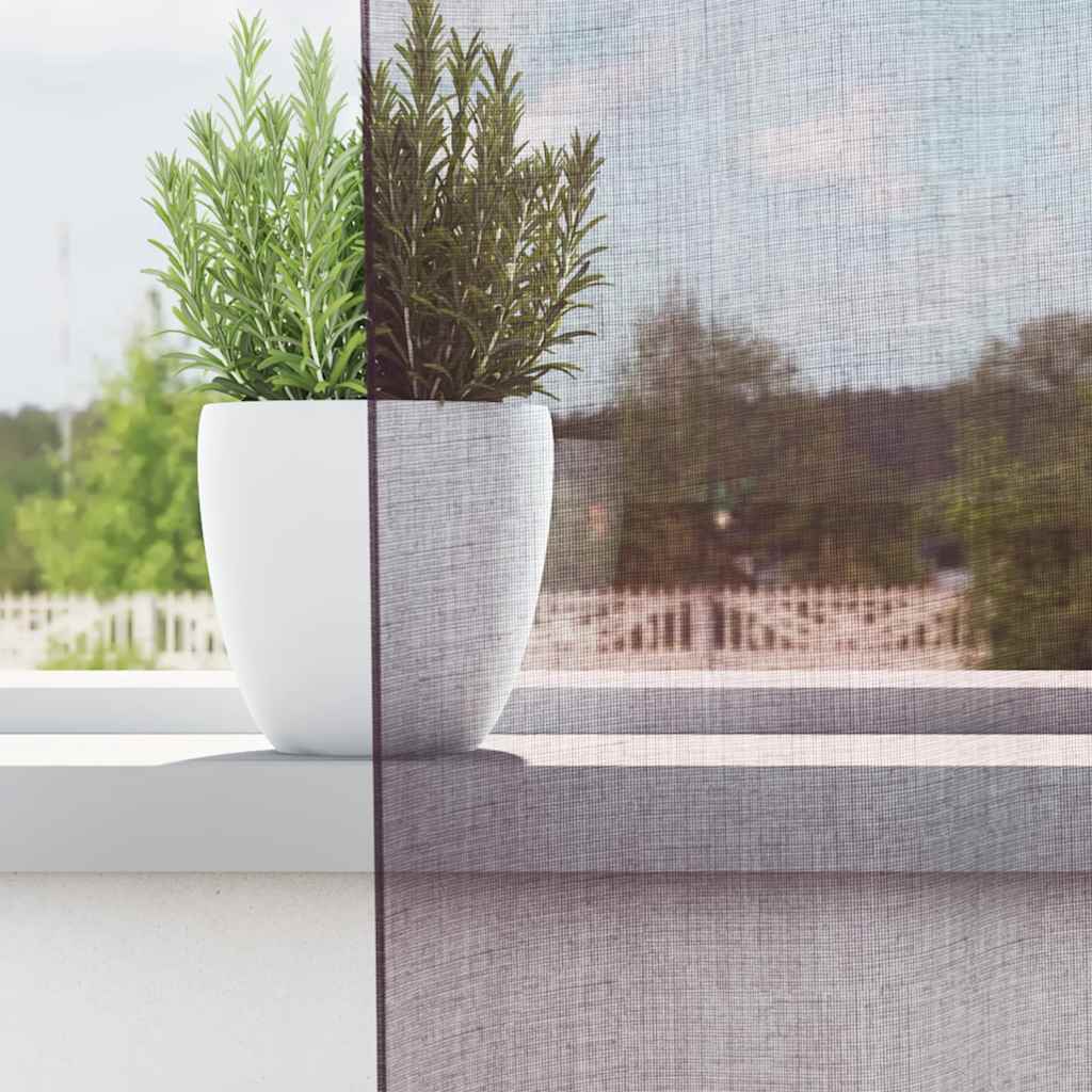 Voile zavjese s ušicama 2 kom ljubičaste 140x140 cm