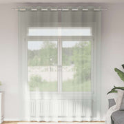 Voile zavjese s ušicama 2 kom svijetlosive 140x260 cm